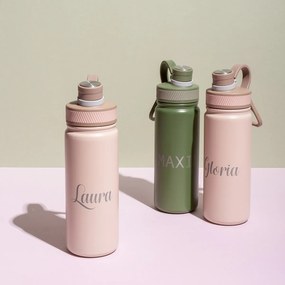 Fľaša z nehrdzavejúcej ocele 650 ml ružová matná - to Go - 596504