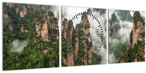 Obraz - National Park Zhangjiajie, Čína (s hodinami) (90x30 cm)