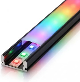 SADA 1x LED RGBW pásik DIGITAL LED/9,6W/230V 3 m + 3x zapustený profil 1 m + diaľkové ovládanie