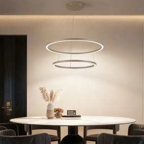 Brilagi - LED stmievateľný luster na lanku PORTOFINO LED/98W/230V pr. 80 cm béžový + DO