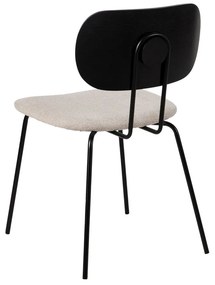 Bielo-čierne jedálenské stoličky v súprave 4 ks Cleo – Ixia