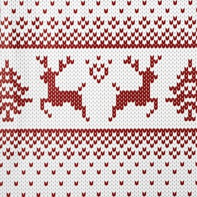 VIANOČNÝ ZATEMŇOVACÍ ZÁVES NA KRÚŽKOCH NOEL 140X250 CM BIELA