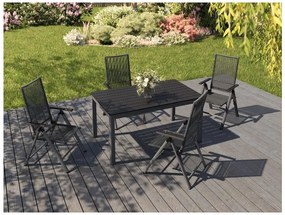 Livarno home Záhradný stôl Miami + Záhradné kreslo Miami. 4 kusy  (800008475)
