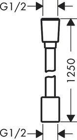 Hansgrohe Designflex Planet Edition, textilná sprchová hadica 1250 mm, sand (recyklované), HAN-28221210