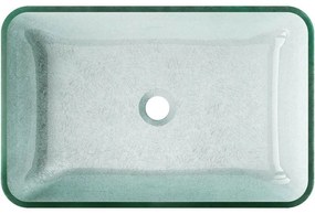 Mexen Megan, sklenené umývadlo na dosku 56 x 36 x 11 cm, strieborná, 24135611