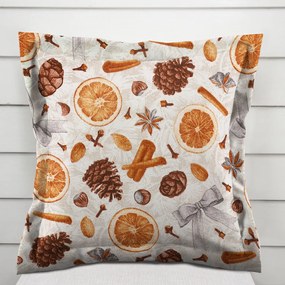 Biante Dekoračná obliečka na vankúš s lemom Leona LN-171 Vôňa jesene 45 x 45 cm