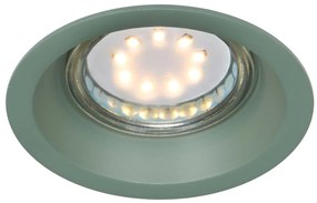 CLX Podhľadové stropné osvetlenie FALLAY, 1xGU10, 35W, 8cm, okrúhle, zelené