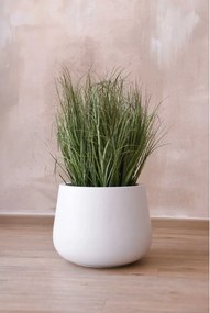 Izbový kvetináč GIRAR, sklolaminát, priemer 42 cm, biely