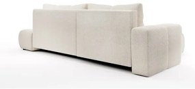 Rozkladacia rohová čalúnená sedacia súprava ALMADA do L, ľavé prevedenie, svetlobéžová