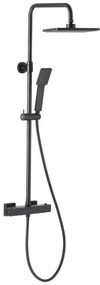 Logon Black Sprchový systém s funkciou dažďovej sprchy s termostatickým miešačom