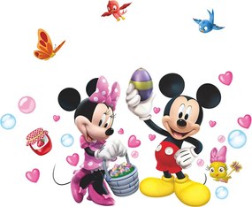 Veselá Stena Samolepka Minnie a Mickey Mouse