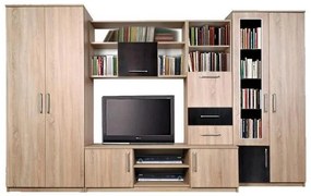 Obývacia stena Delhi, dub sonoma/wenge