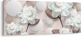 Obraz - Kvety ruží (120x50 cm)