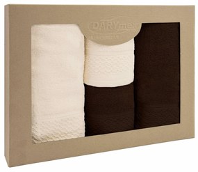 BAVLNENÉ UTERÁKY SOLANO SADA 2 KS 50X90 CM, 2 KS 70X140 CM VIACFAREBNÁ