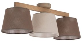 Brilagi - Prisadený luster LATTE SABIA 3xE27/15W/230V borovica/mix