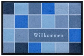 Geometrické vzory-premium rohožka - Willkommen (Vyberte veľkosť: 100*70)