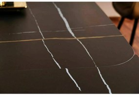 Rozkládací jídelní stůl Infinity 160/240 cm černý mat