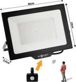 ECOLIGHT LED reflektor 150W 2v1 - neutrálna biela