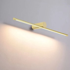 Toolight, LED nástenné svietidlo 40cm 6W 4000K APP1344-W, zlatá lesklá, OSW-02434