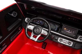 LEAN CARS Elektrické autíčko Mercedes G63 XXL červené 4x4