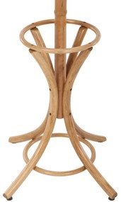 Drevený stojanový vešiak, tmavý dub, 52 x 186 cm