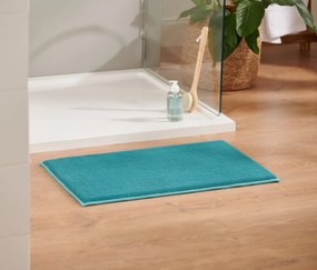 Pohodlná predložka do kúpeľne, cca 45 x 75 cm, akvamarínová