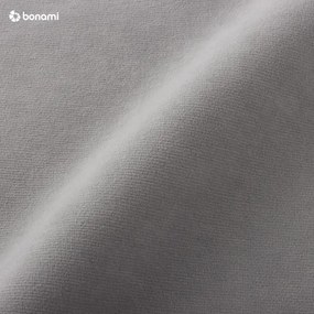 Svetlosivá zamatová rozkladacia rohová pohovka (pravý roh) Sweet Harmony – Miuform