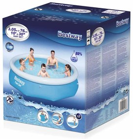 Bestway Fast Set Nafukovací bazén, okrúhly 305x76 cm 57266