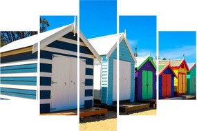 Obraz - Pláž Brighton, Melbourne, Austrália (150x105 cm)