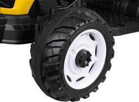 JOKOMISIADA Akumulátorový traktor s prívesom a sklopnou korbou PA0347 žltý