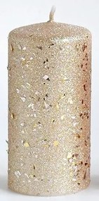 Vánoční svíčka GLAMOUR 7x10 cm zlatá
