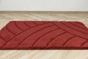 Kúpeľňový koberček Sash Carmine pruhy