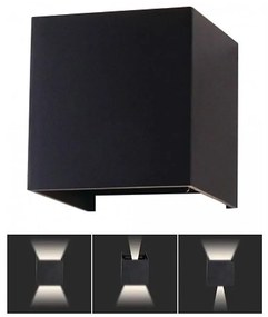 LED Vonkajšie nástenné svietidlo LED/5W/230V 4000K IP65 čierna