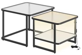 Sada 2 konferenčných stolíkov s LED LCT246B01