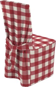 Návlek na stoličku farba produktu červená látka vzorované
