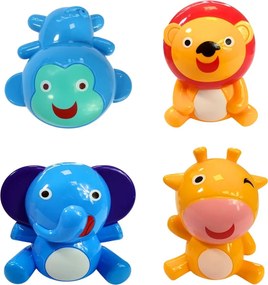 LEAN Toys Kolotoč nad postieľku so zvieratkami a zvukom (lev, slon, žirafa)