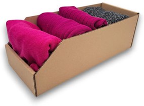 Úložné boxy na oblečenie, organizéry do skrine EKO KARTON 20x47 cm