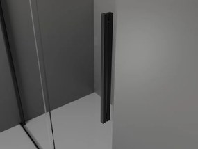 Mexen Velar L, sprchový kút s posuvnými dverami 110 x 90 cm, 8mm číre sklo, čierna matná, 871-110-090-03-70