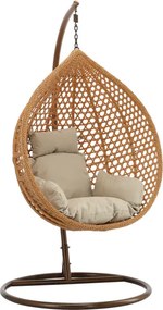 Závesné kreslo RELAX naturálne / béžové / hnedé FAT4804
