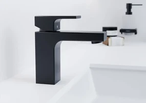 Hansgrohe Vernis Shape, umývadlová batéria s výpustom, EcoSmart, čierna matná, HAN-71561670