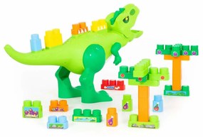 Lean Toys Súprava Dinosaura so stavebnicou – 30ks