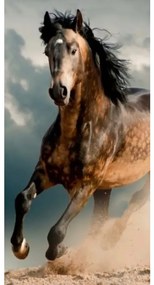 Osuška Kôň  hnedý 70X140cm Faro