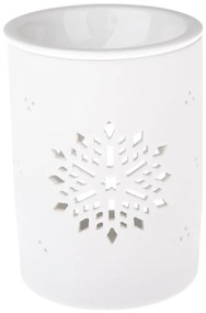 Biela porcelánová aromalampa Dakls, výška 12,2 cm