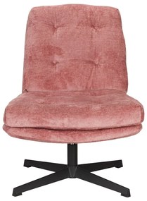 Ružové otočné kreslo Kai – White Label
