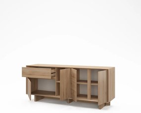 Komoda v dekore duba v prírodnej farbe 180x76x45 cm Carpi – Marckeric