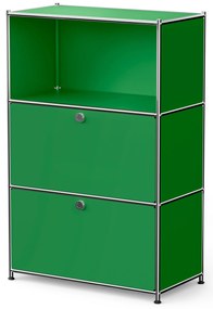 Komoda Kovová komoda »CN3« s výklopnými priečinkami, zelená