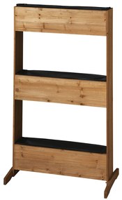 Parkside 373161 Vyvýšený záhon s tromi hrantíkmi 70 x 115 x 40,5 cm Teak