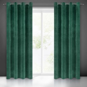 ZATEMŇOVACÍ ZÁVES NA KRÚŽKOCH RIA 140X250 CM TMAVOZELENÁ