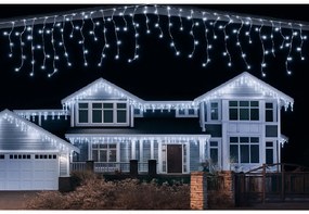Vianočné svetielka LED záclona FLASH studená biela 300 LED