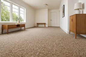 Timzo, Koberec metráž Mammut 8026 steel, na mieru, šíře 4m, šedá, ab (mriežka), chodba / predsieň